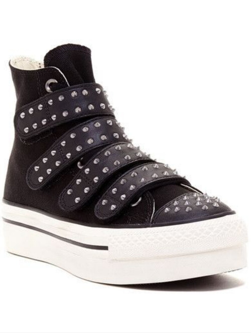 Black Studded High-Top Platform Converse - Picture 13 of 13
